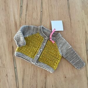 Pure wool baby cardigan